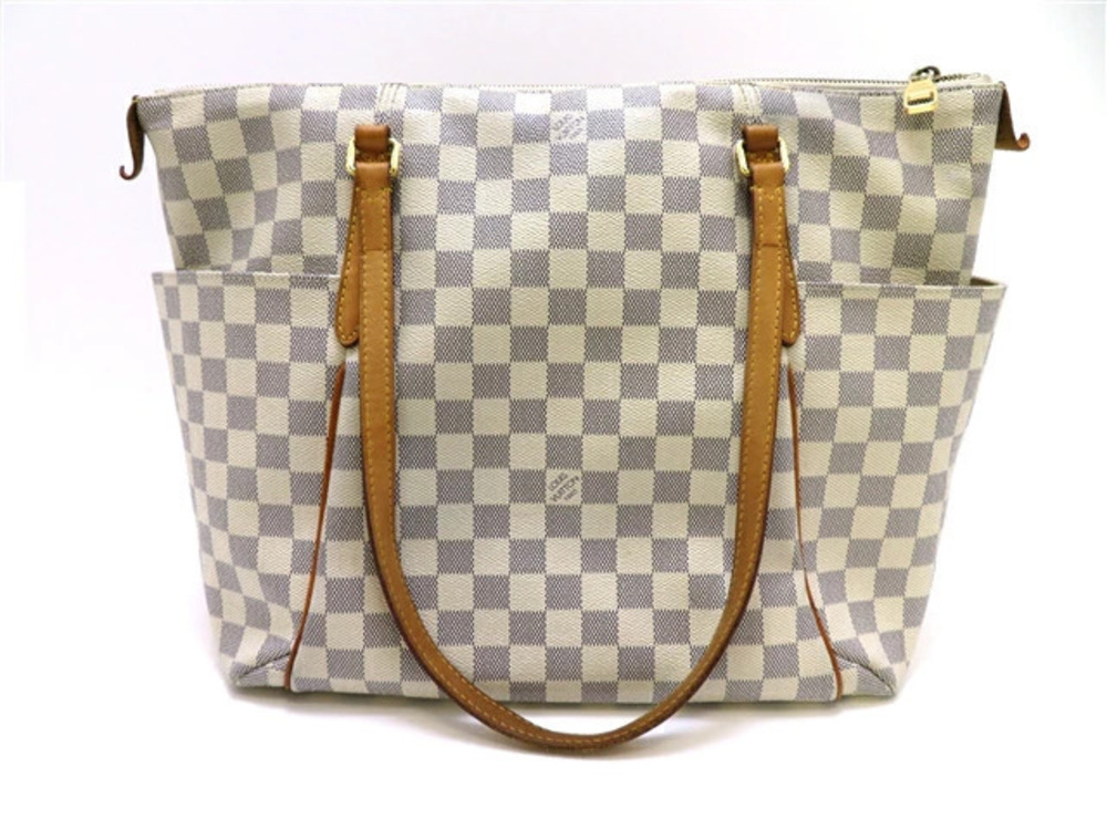 LOUIS VUITTON Totally Shoulder Bag Azur White